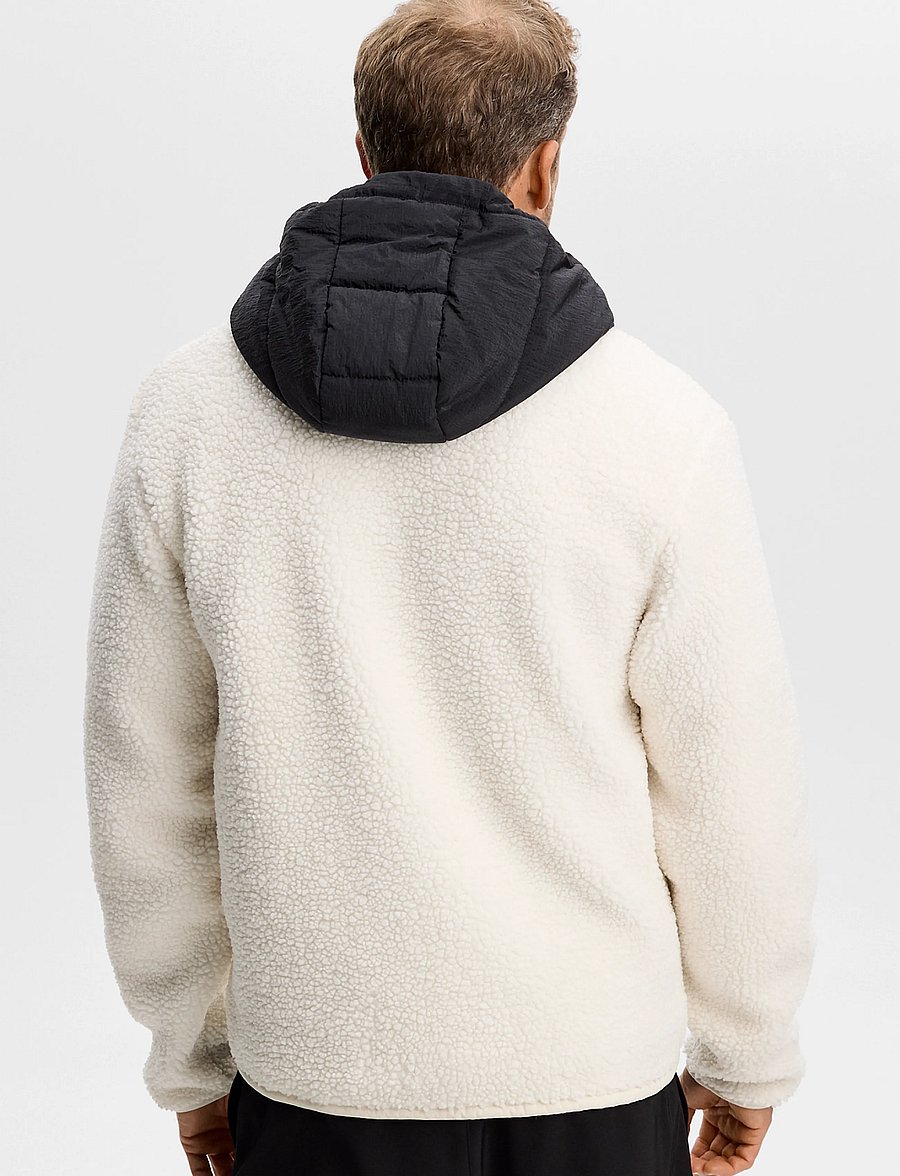 J. Lindeberg - Varek Hybrid Zip Hood - tofu - 2