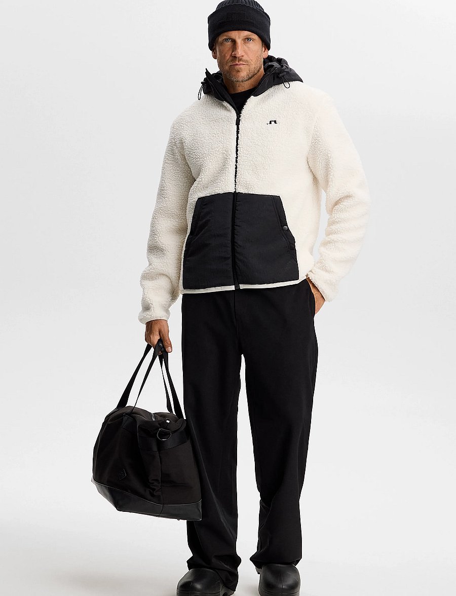 J. Lindeberg - Varek Hybrid Zip Hood - tofu - 3