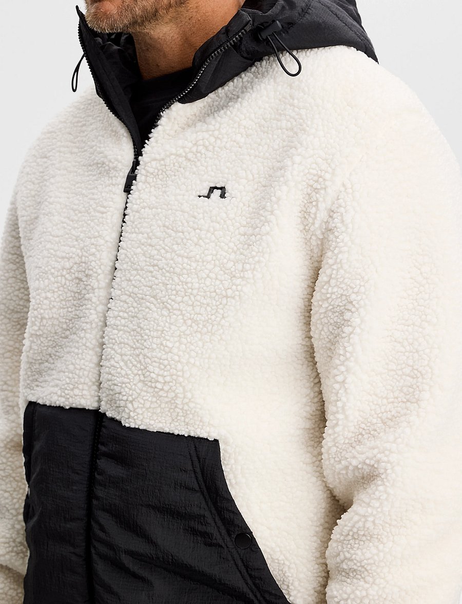 J. Lindeberg - Varek Hybrid Zip Hood - tofu - 4