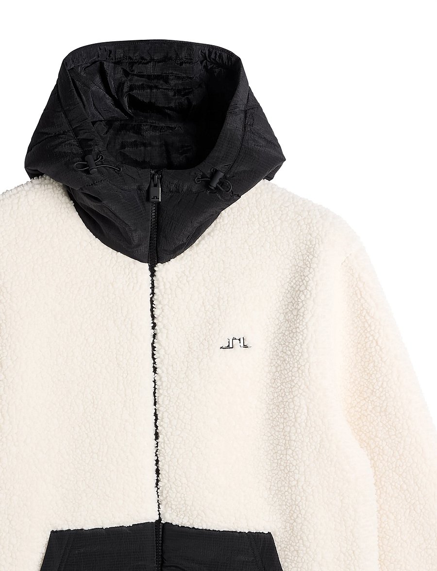 J. Lindeberg - Varek Hybrid Zip Hood - tofu - 5