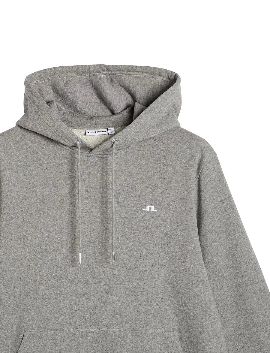 J. Lindeberg - M HOOD - kapuzenpullover - mid grey melange - 1