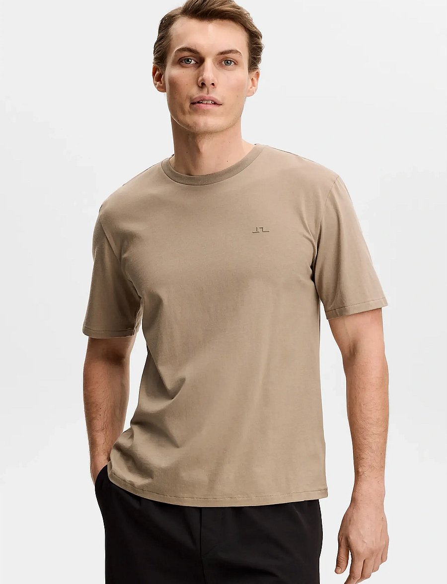 J. Lindeberg - Alpha T-shirt - short-sleeved t-shirts - brindle - 0