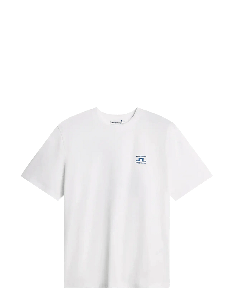J. Lindeberg - Parcie Seasonal Tee - kortærmede t-shirts - white - 1
