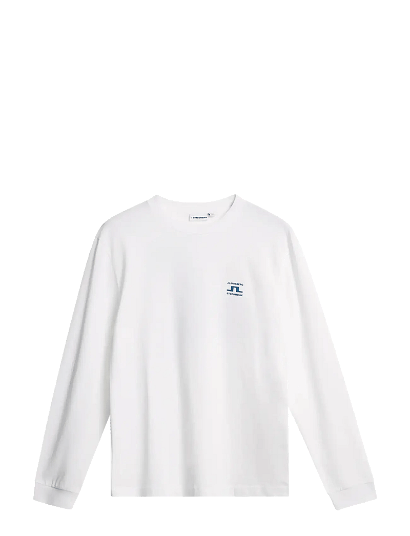 J. Lindeberg - Parcie Longsleeve Tee - t-shirts - white - 1
