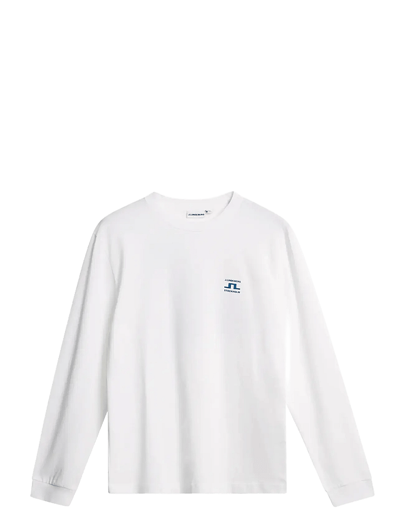 J. Lindeberg - Parcie Longsleeve Tee - t-shirts - white - 2