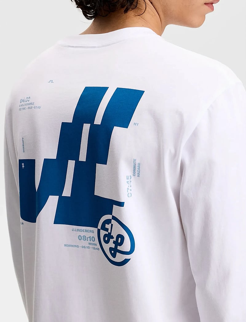 J. Lindeberg - Parcie Longsleeve Tee - t-shirts - white - 5