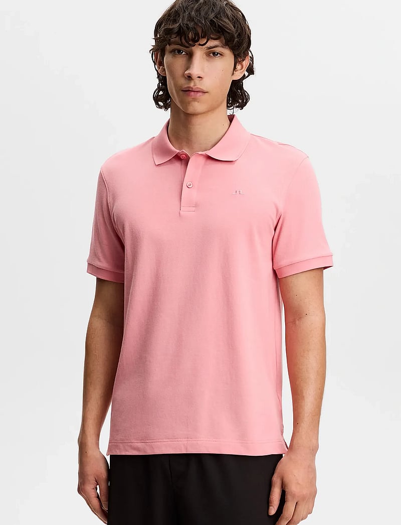 J. Lindeberg - Verse Polo - kortärmade pikéer - flamingo plume - 0