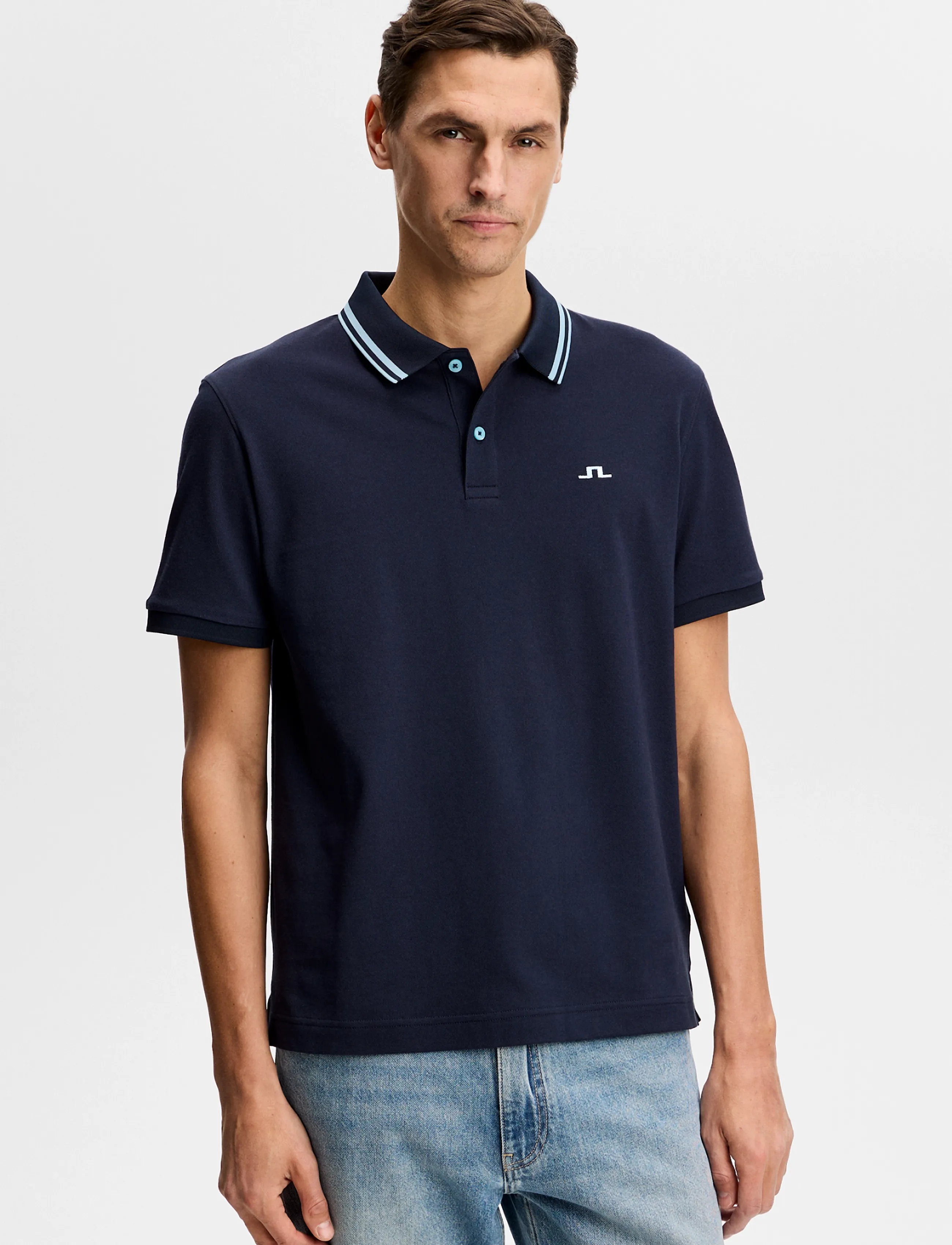 J. Lindeberg Joey Tipping Polo - Tøj - JL NAVY / navy
