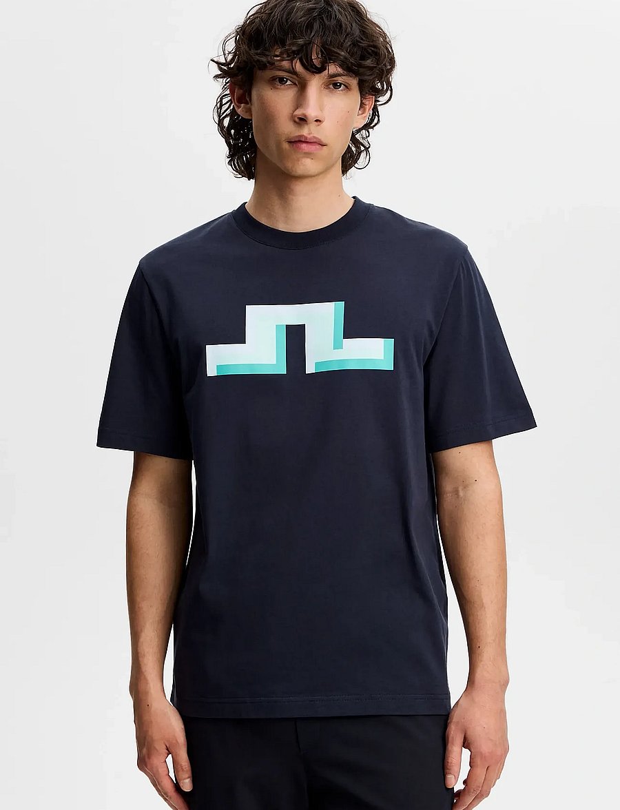 J. Lindeberg - Parcie Seasonal Tee - kortärmade t-shirts - jl navy - 0