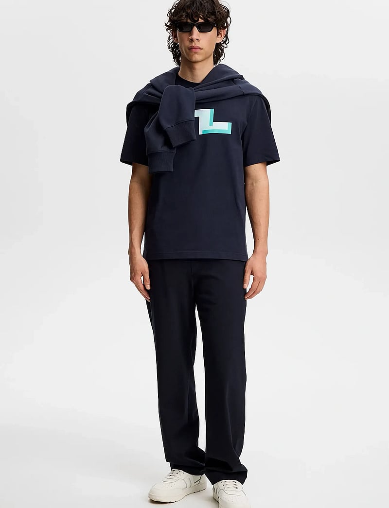 J. Lindeberg - Parcie Seasonal Tee - kortærmede t-shirts - jl navy - 5