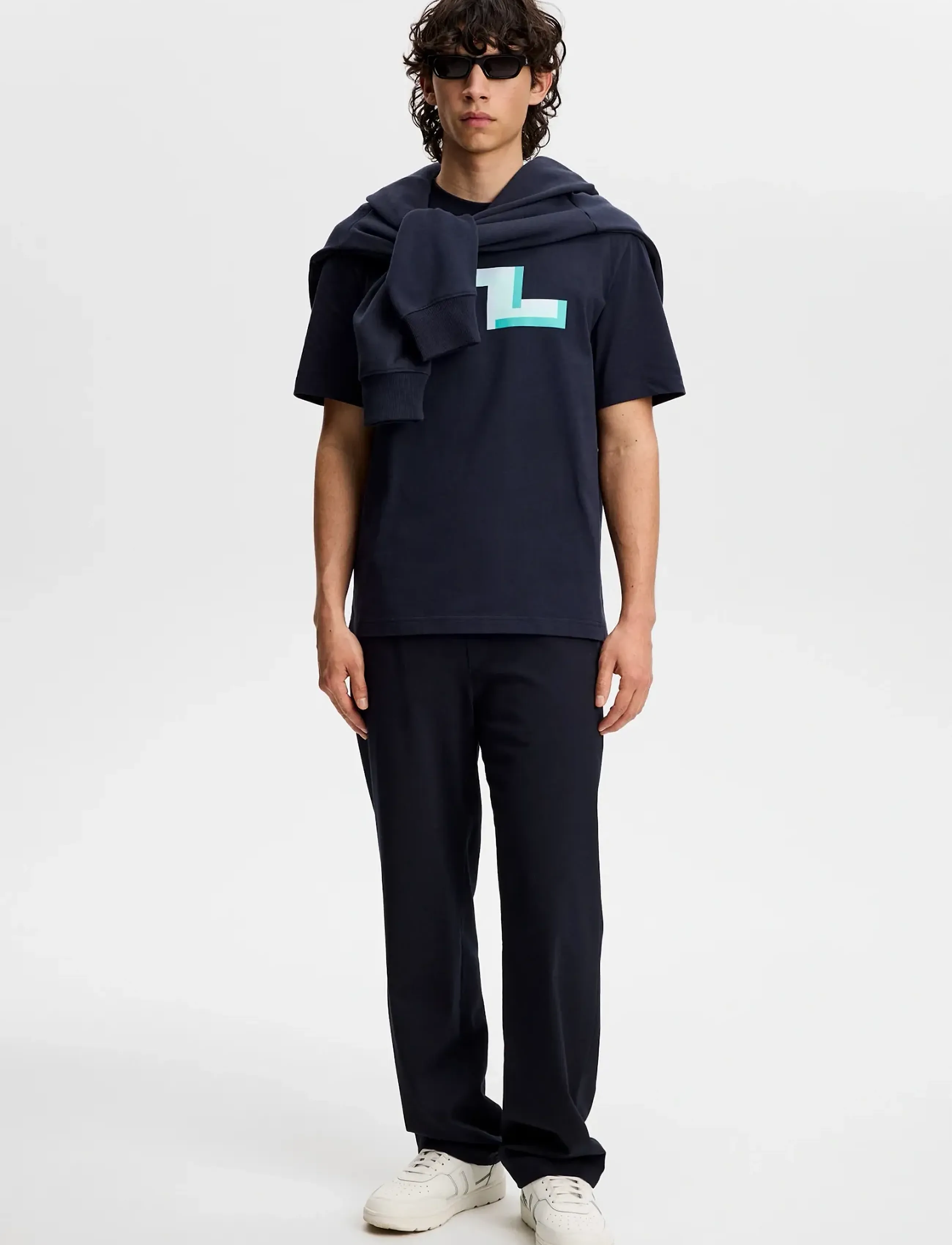 J. Lindeberg - Parcie Seasonal Tee - kortärmade t-shirts - jl navy - 5