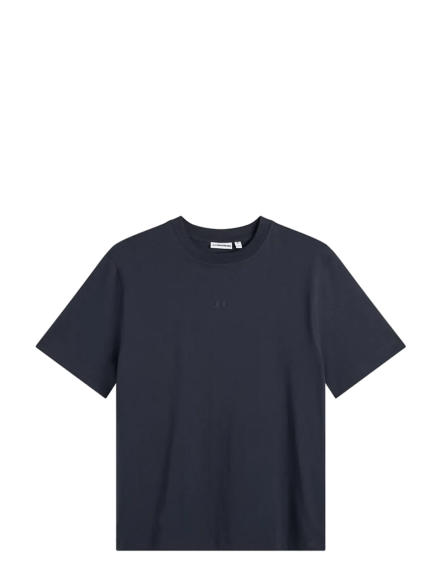 J. Lindeberg - Parcie Logo Tee - kurzärmelige t-shirts - jl navy - 1