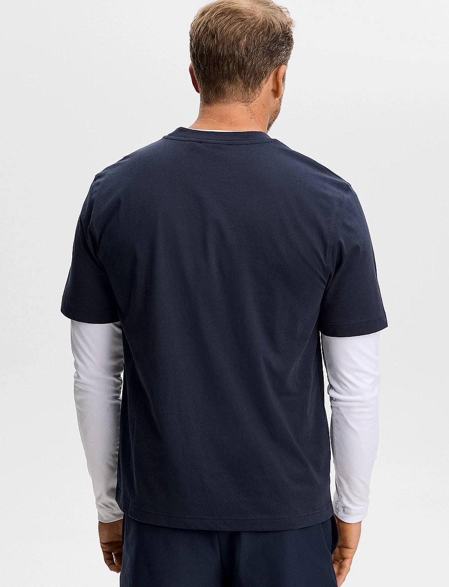 J. Lindeberg - Parcie Logo Tee - kurzärmelige t-shirts - jl navy - 3