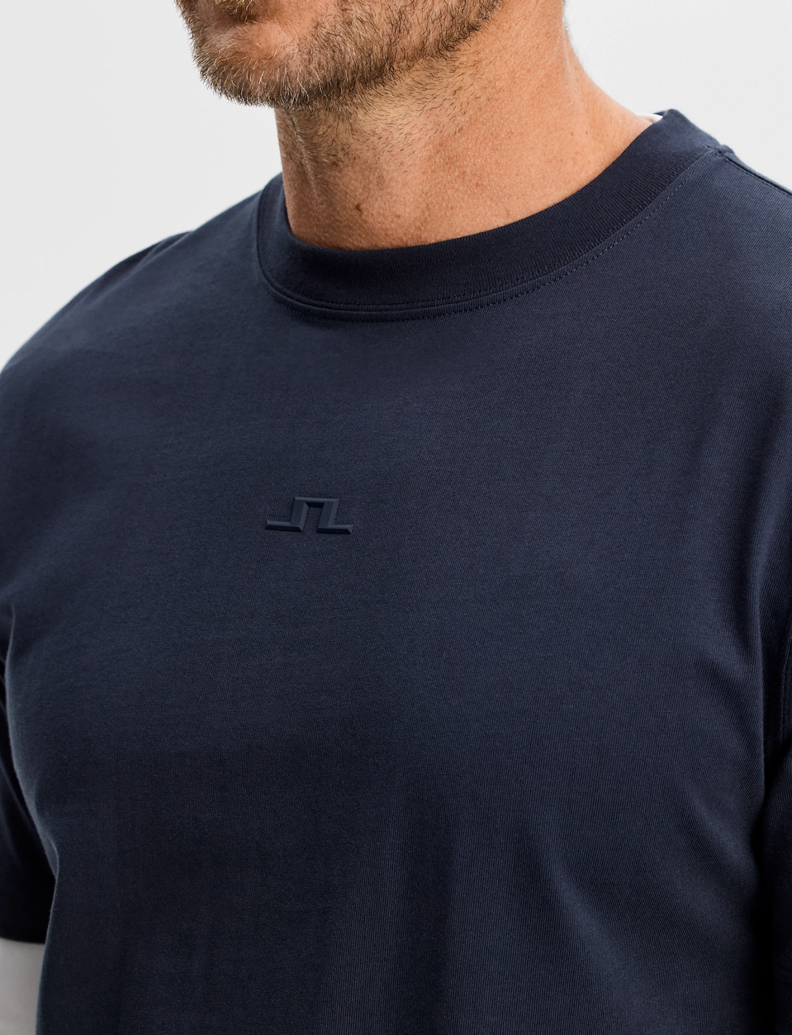 J. Lindeberg - Parcie Logo Tee - kurzärmelige t-shirts - jl navy - 5