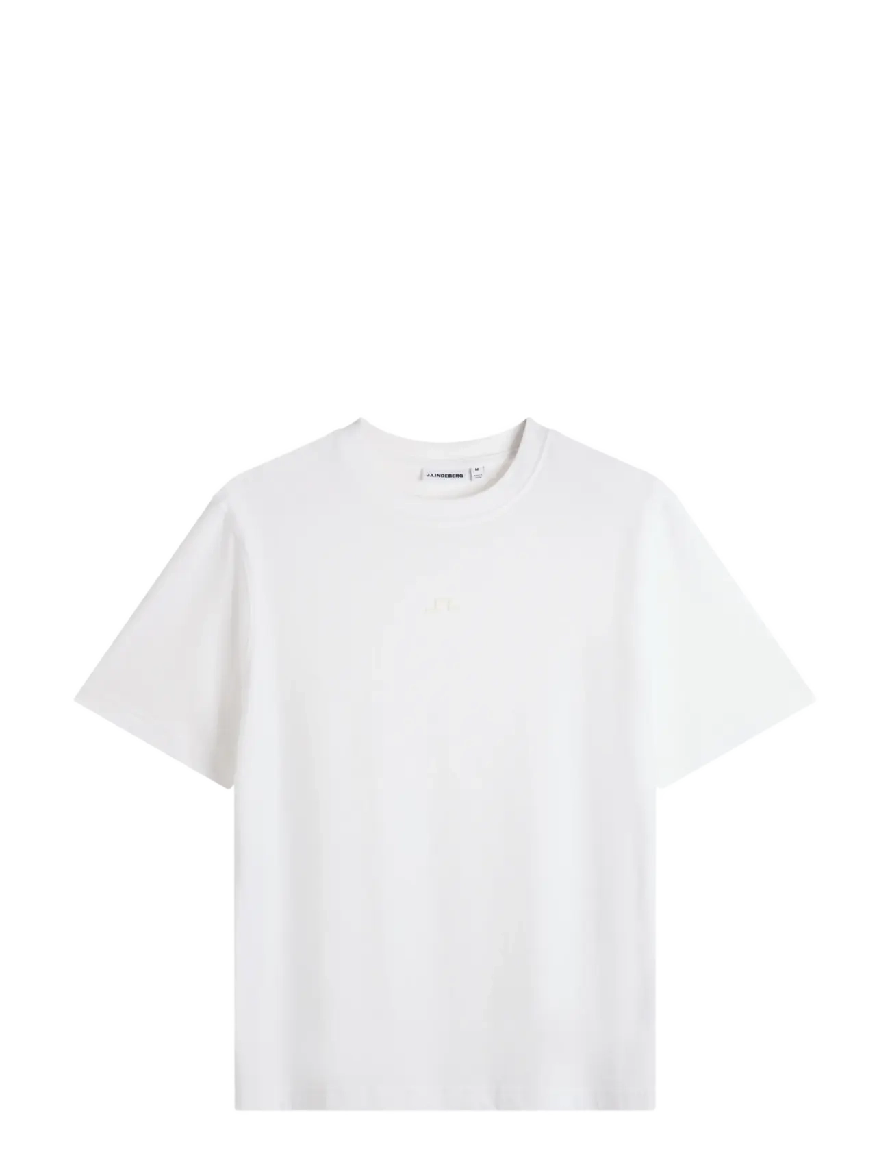J. Lindeberg - Parcie Logo Tee - kurzärmelige t-shirts - white - 1