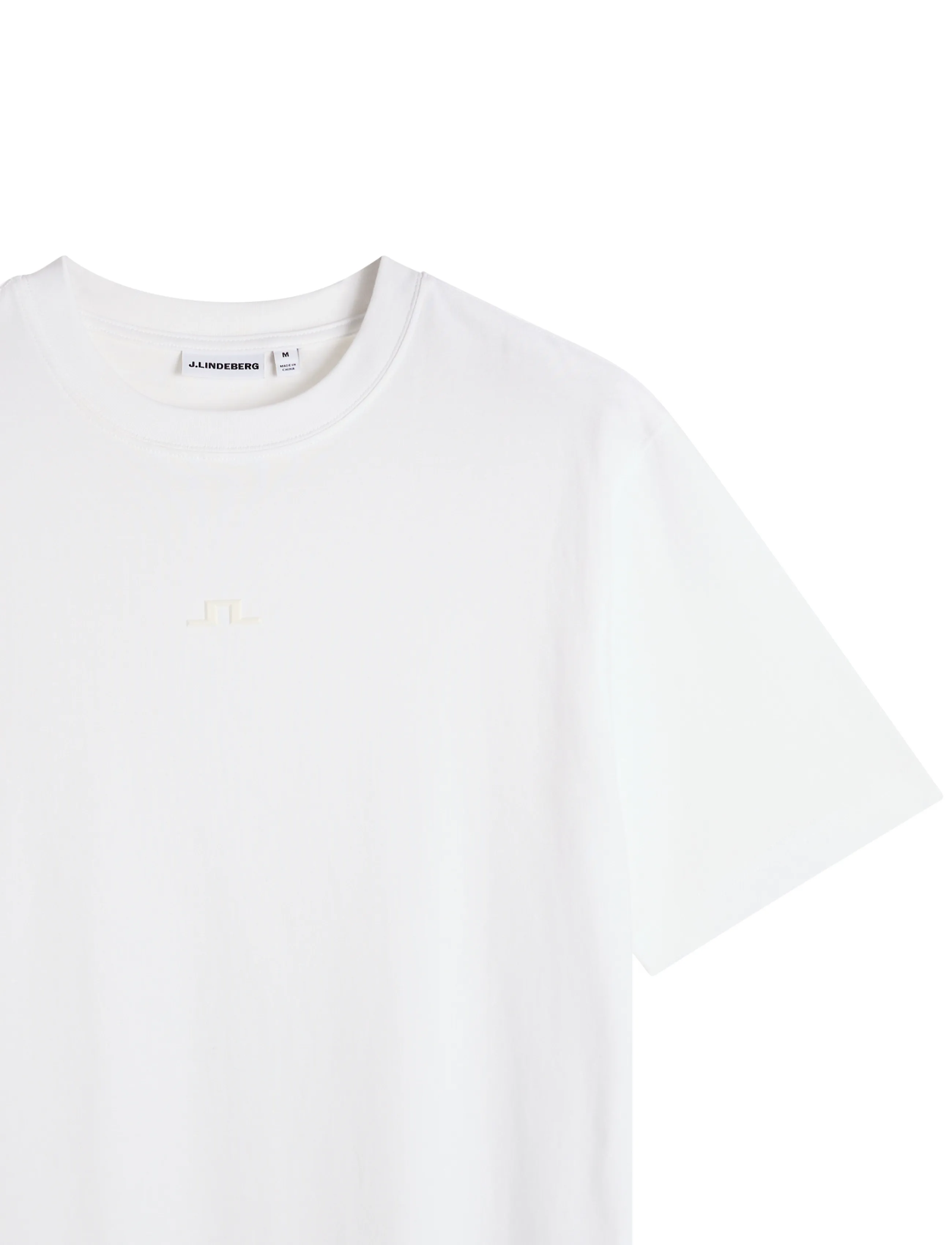 J. Lindeberg - Parcie Logo Tee - kurzärmelige t-shirts - white - 5