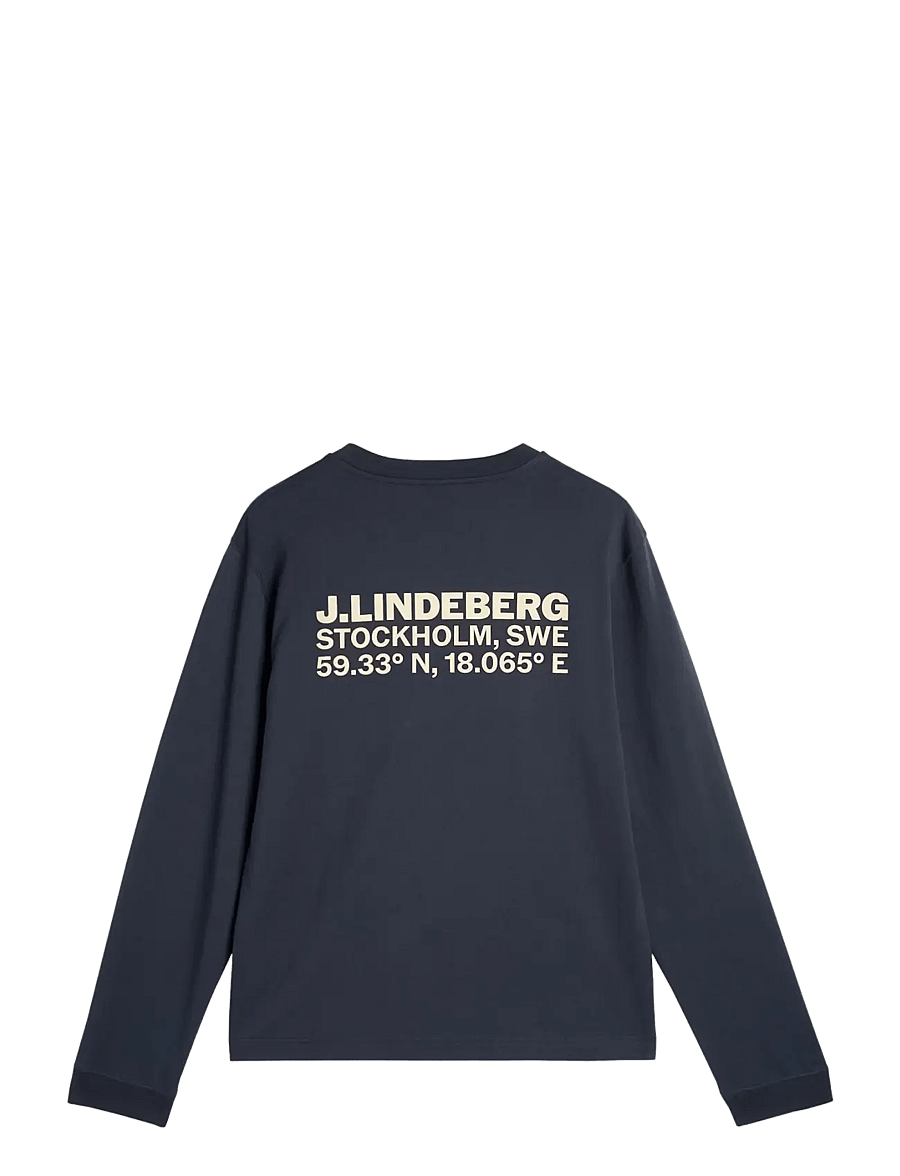 J. Lindeberg - Parcie Longsleeve Tee - langärmelige t-shirts - jl navy - 2
