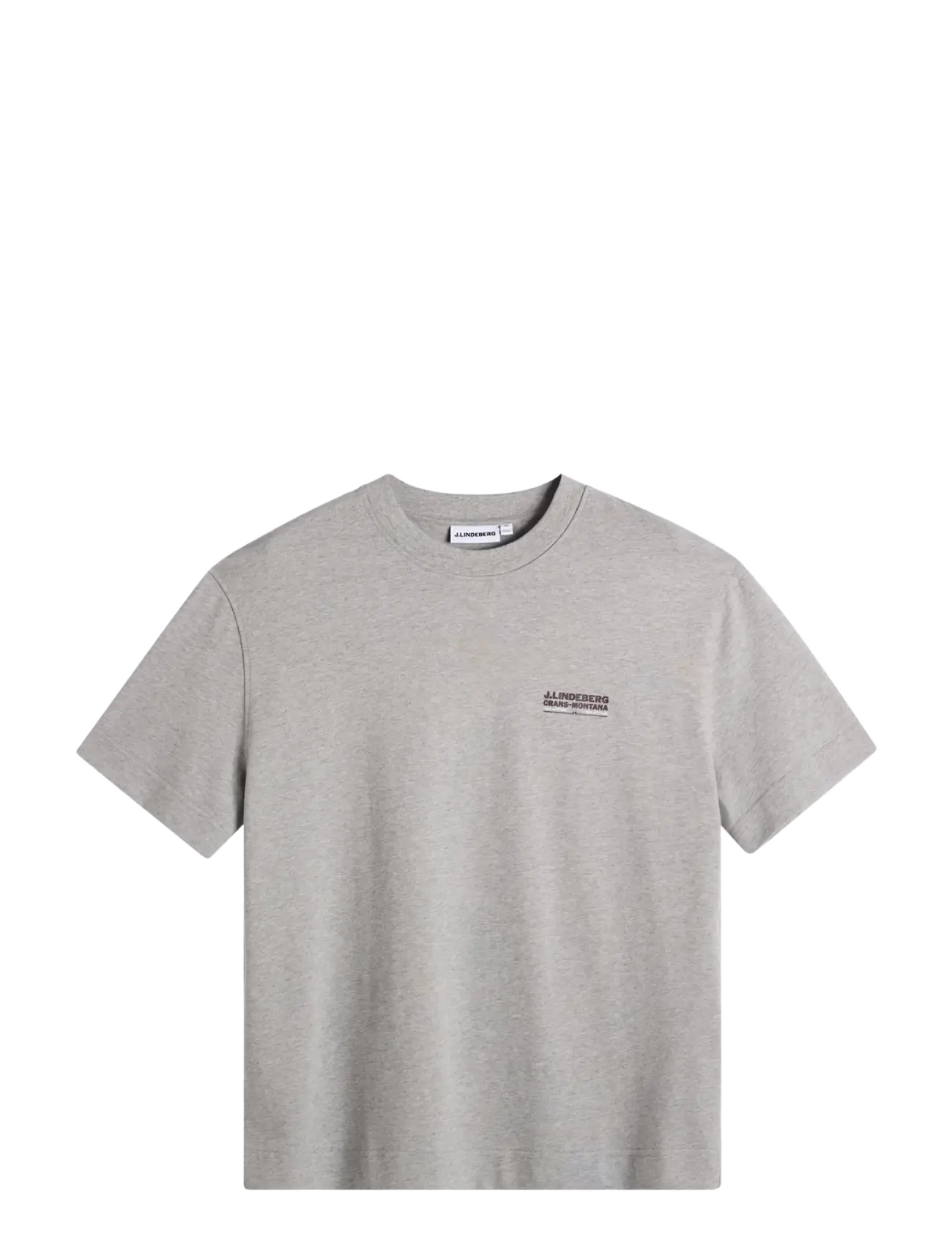 J. Lindeberg Bennett Heavy T-Shirt - T-särgid - LIGHT GREY MELANGE / grey