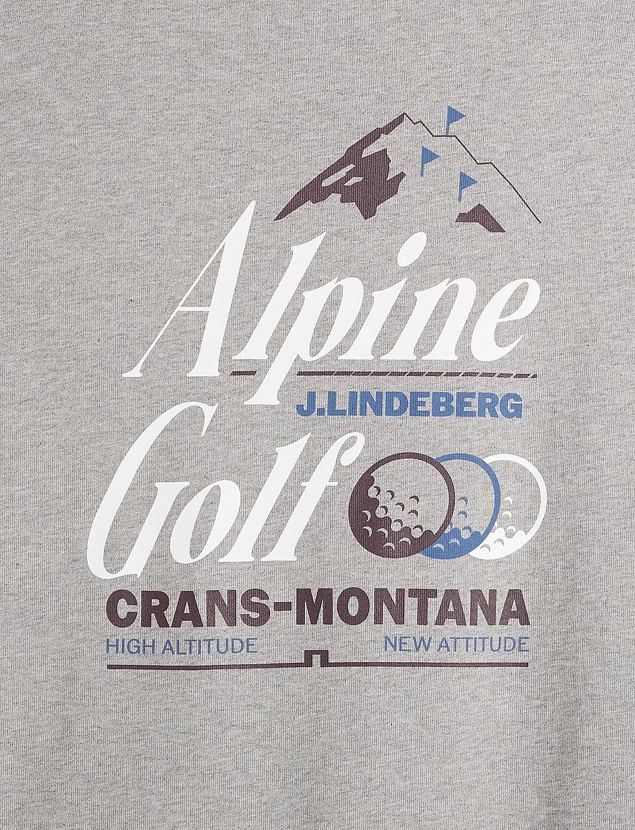 J. Lindeberg - Bennett Heavy T-Shirt - lühikeste varrukatega t-särgid - light grey melange - 3