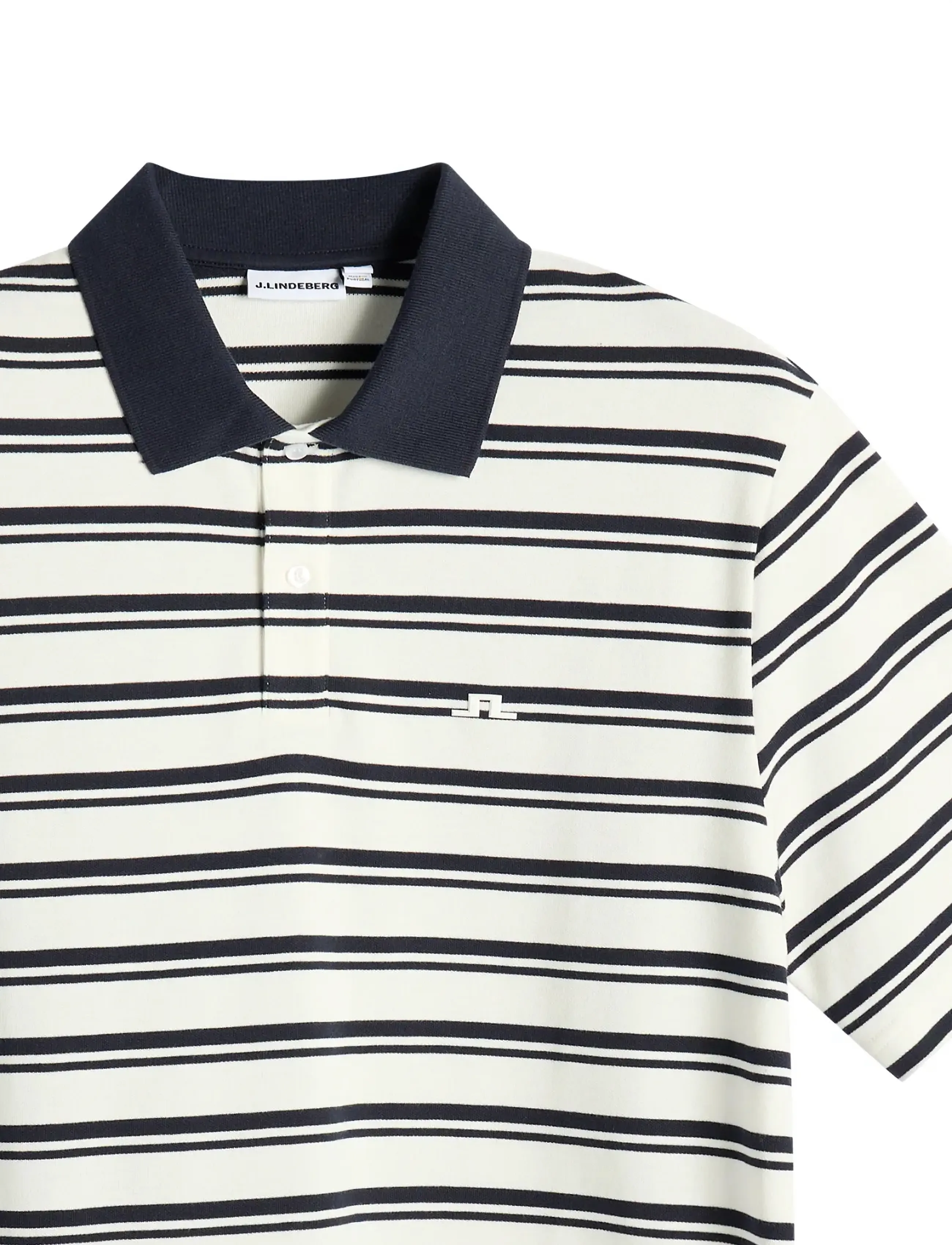 J. Lindeberg - Trond Striped Polo Pique - polos - jl navy - 5