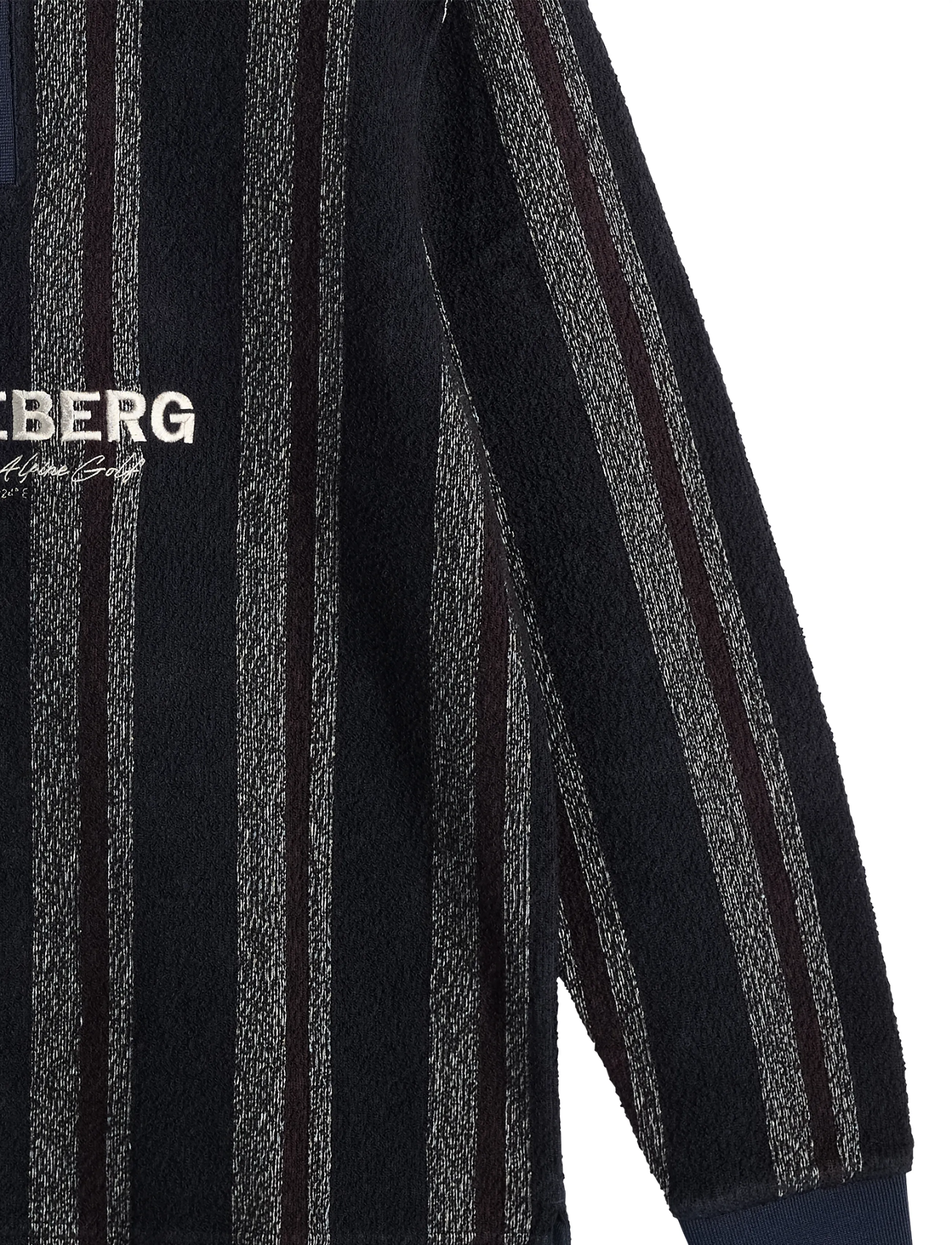 J. Lindeberg - Bergman Jacquard Oversize Polo - garrett polo stripe navy - 2