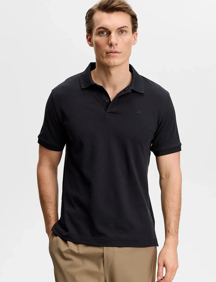 J. Lindeberg - Verse Polo - kurzärmelig - black - 0