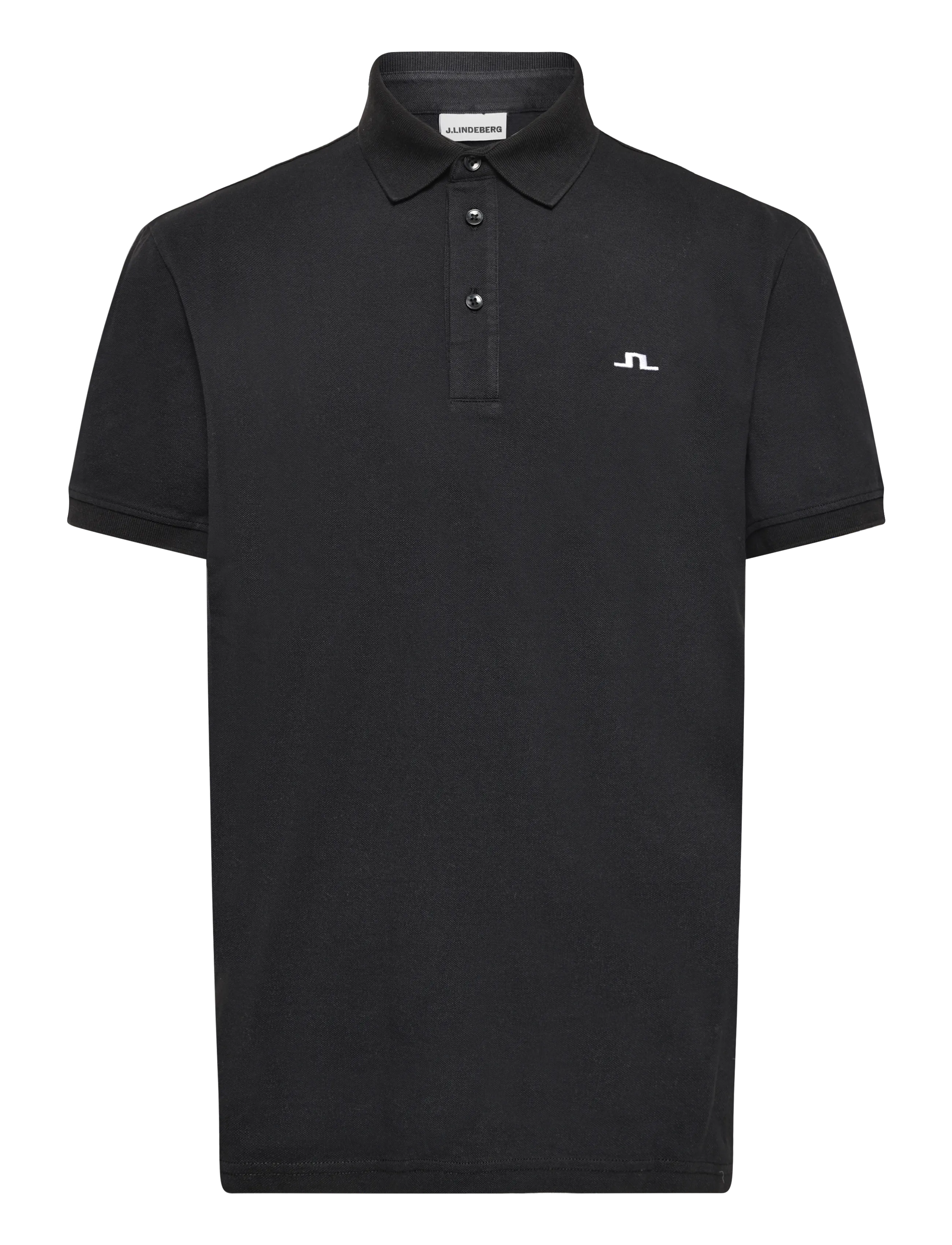 J. Lindeberg M POLO PIQUE - Kläder - BLACK / black