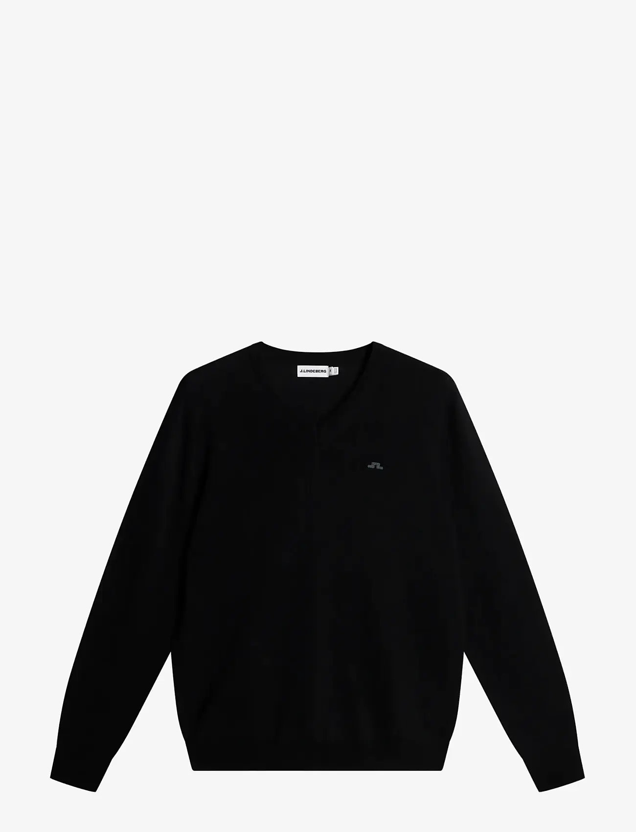 J. Lindeberg - Lymann Knitted Sweater - v-kaelusega kudumid - black - 1