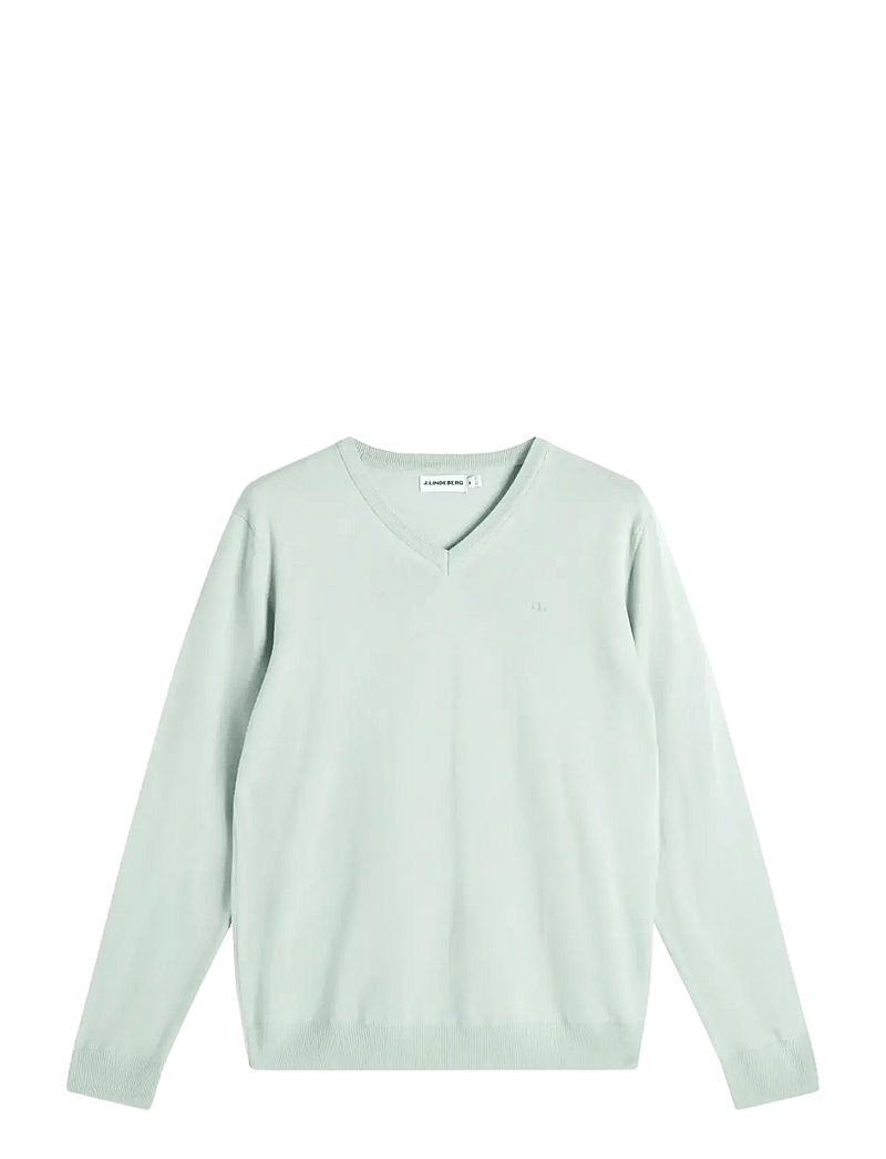 J. Lindeberg - Lymann Knitted Sweater - v-ausschnitt - jadeite - 0