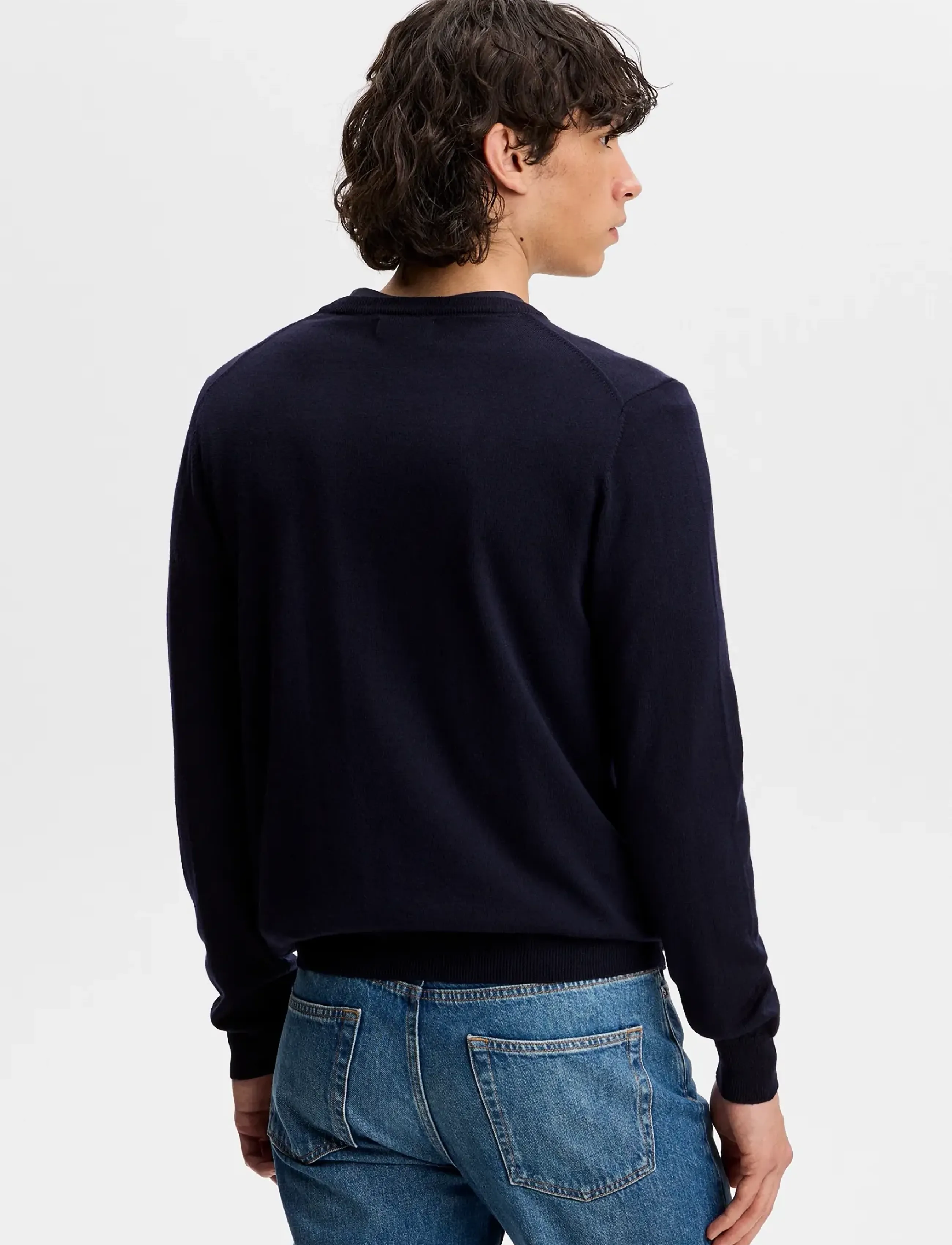 J. Lindeberg - Lymann Knitted Sweater - v-ringat - jl navy - 2