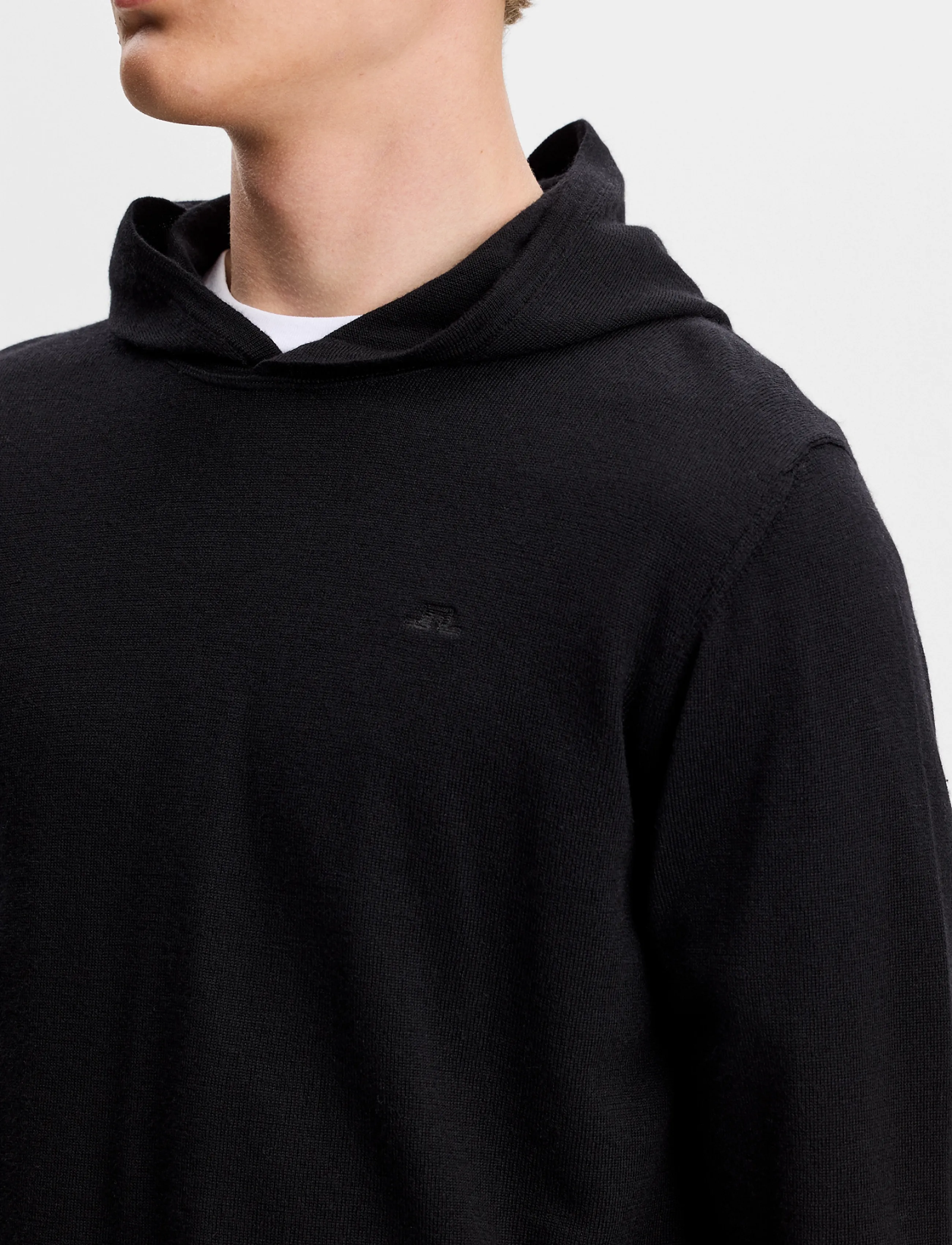 J. Lindeberg - Karl Merino Hoodie - hættetrøjer - black - 4