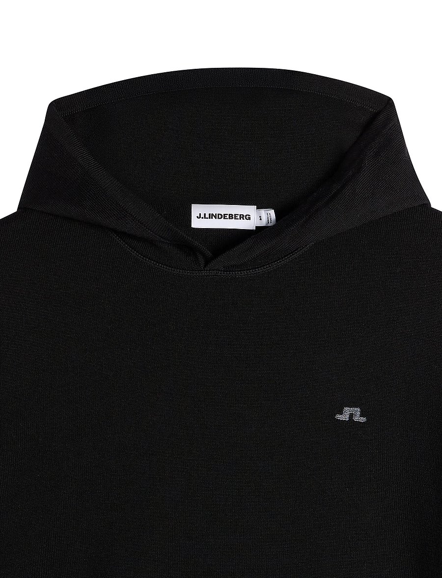 J. Lindeberg - Karl Merino Hoodie - hættetrøjer - black - 5