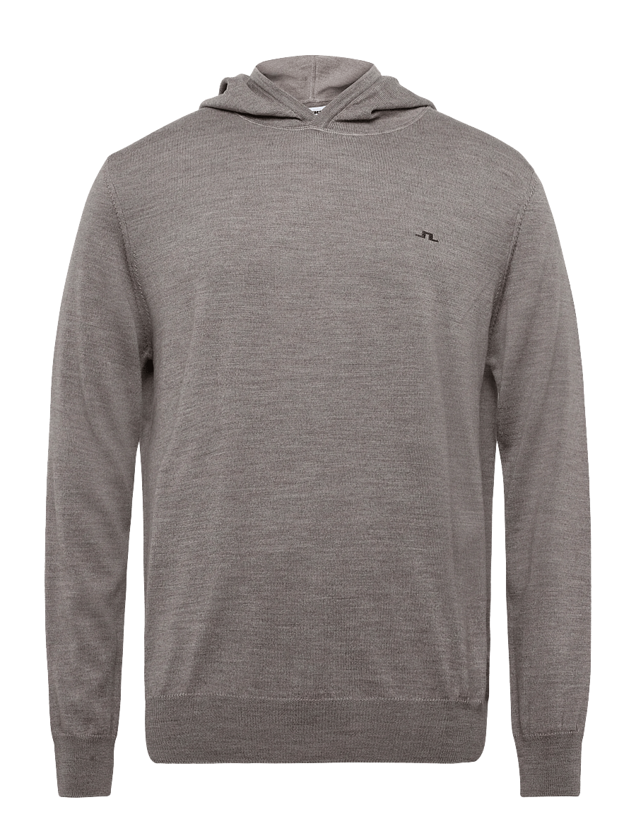 J. Lindeberg - Karl Merino Hoodie - kapuutsiga dressipluusid - brindle melange - 1