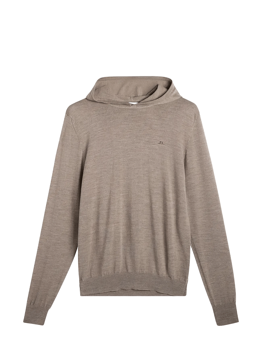 J. Lindeberg - Karl Merino Hoodie - hættetrøjer - brindle melange - 1