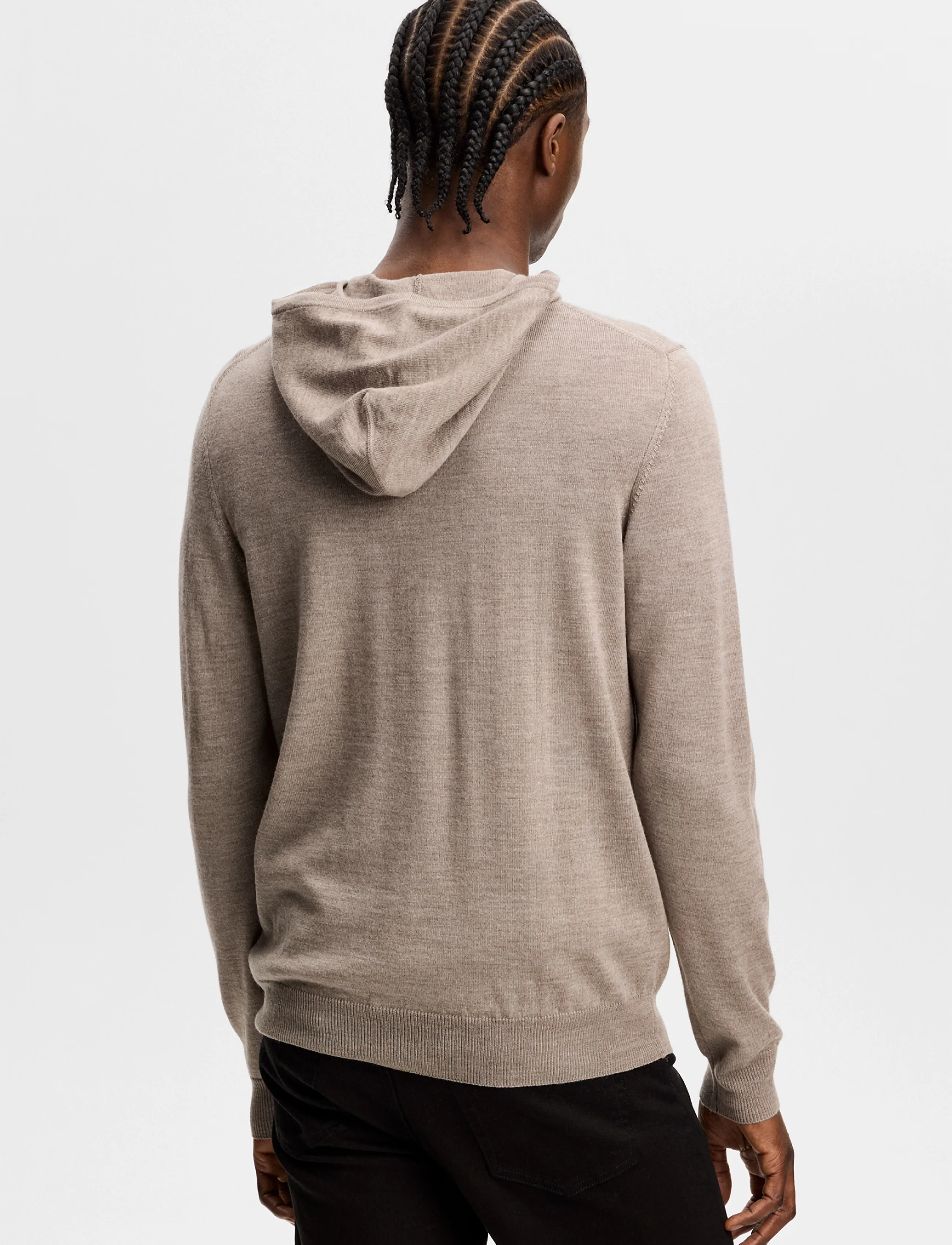 J. Lindeberg - Karl Merino Hoodie - hættetrøjer - brindle melange - 2