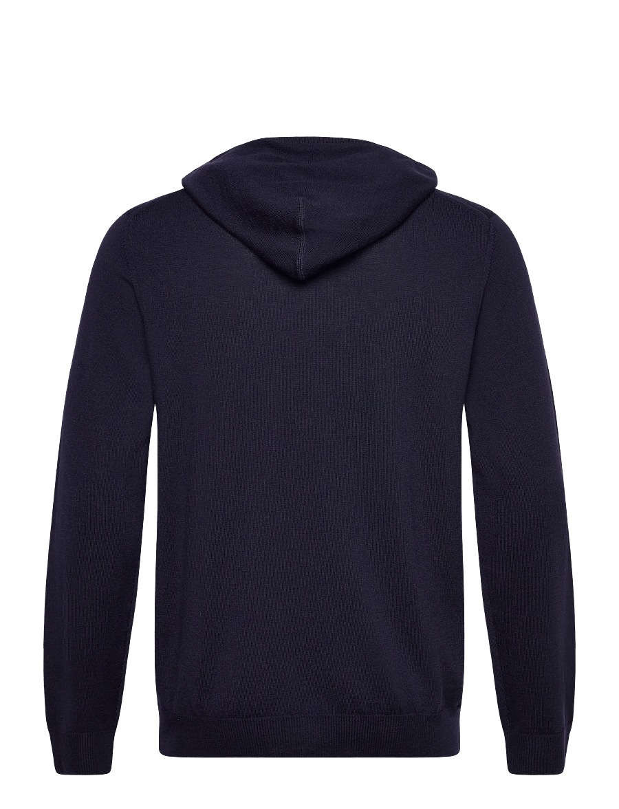 J. Lindeberg - Karl Merino Hoodie - hættetrøjer - jl navy - 2