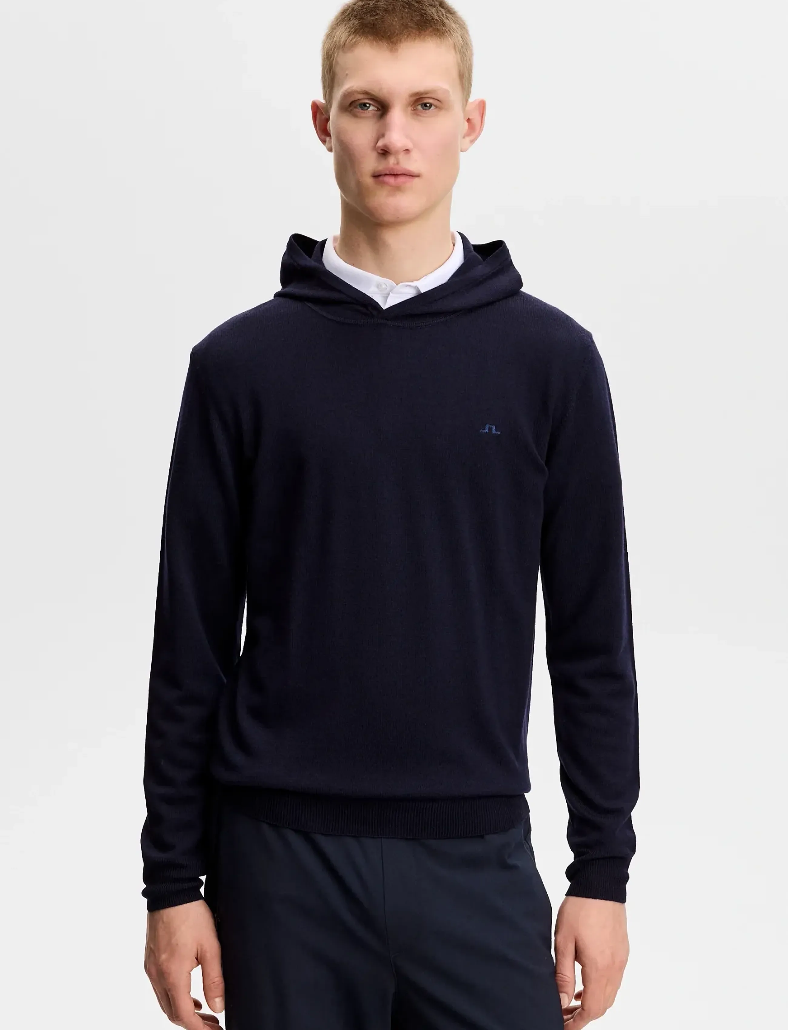 J. Lindeberg Karl Merino Hoodie - Neuheiten - JL NAVY / navy