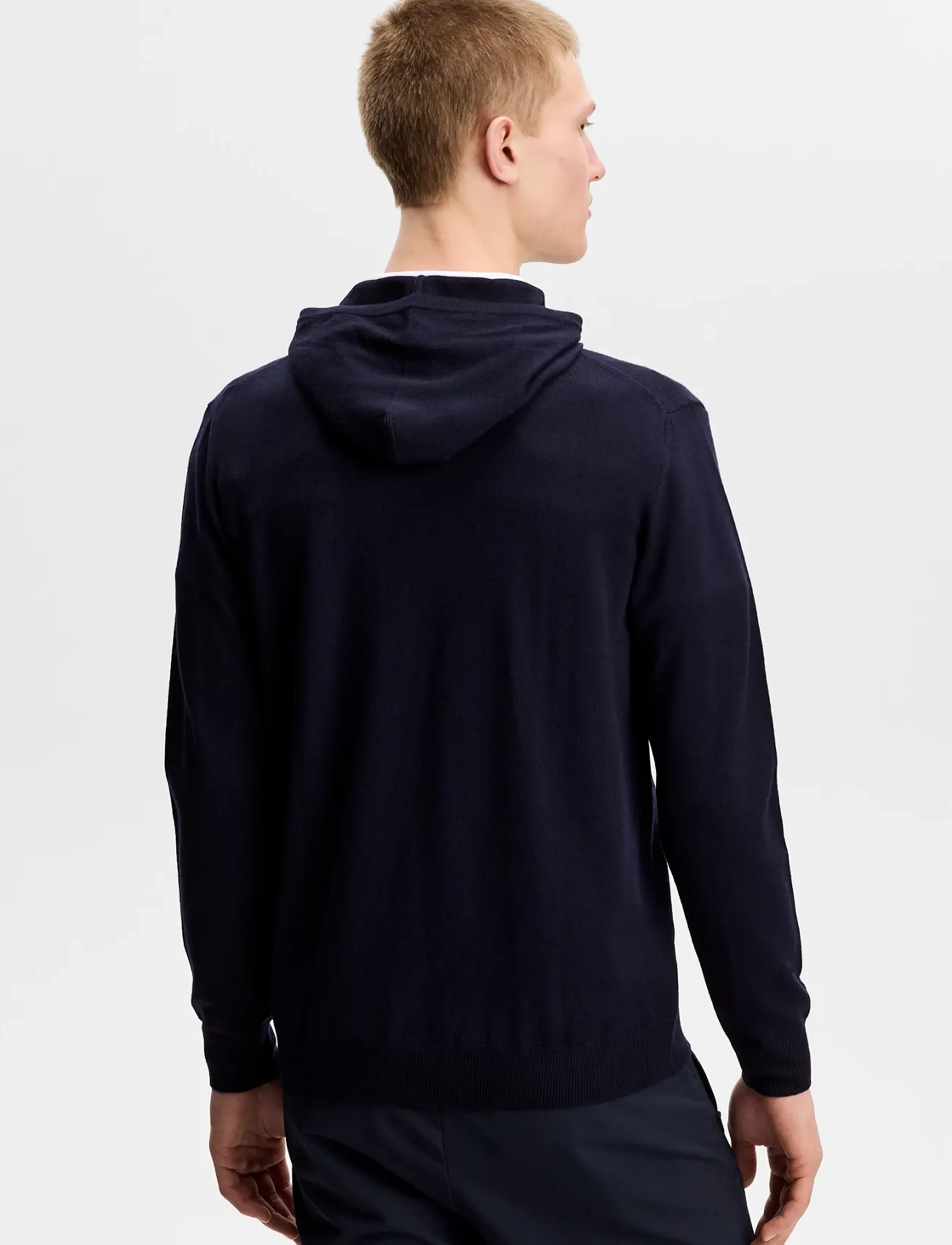 J. Lindeberg - Karl Merino Hoodie - hættetrøjer - jl navy - 3