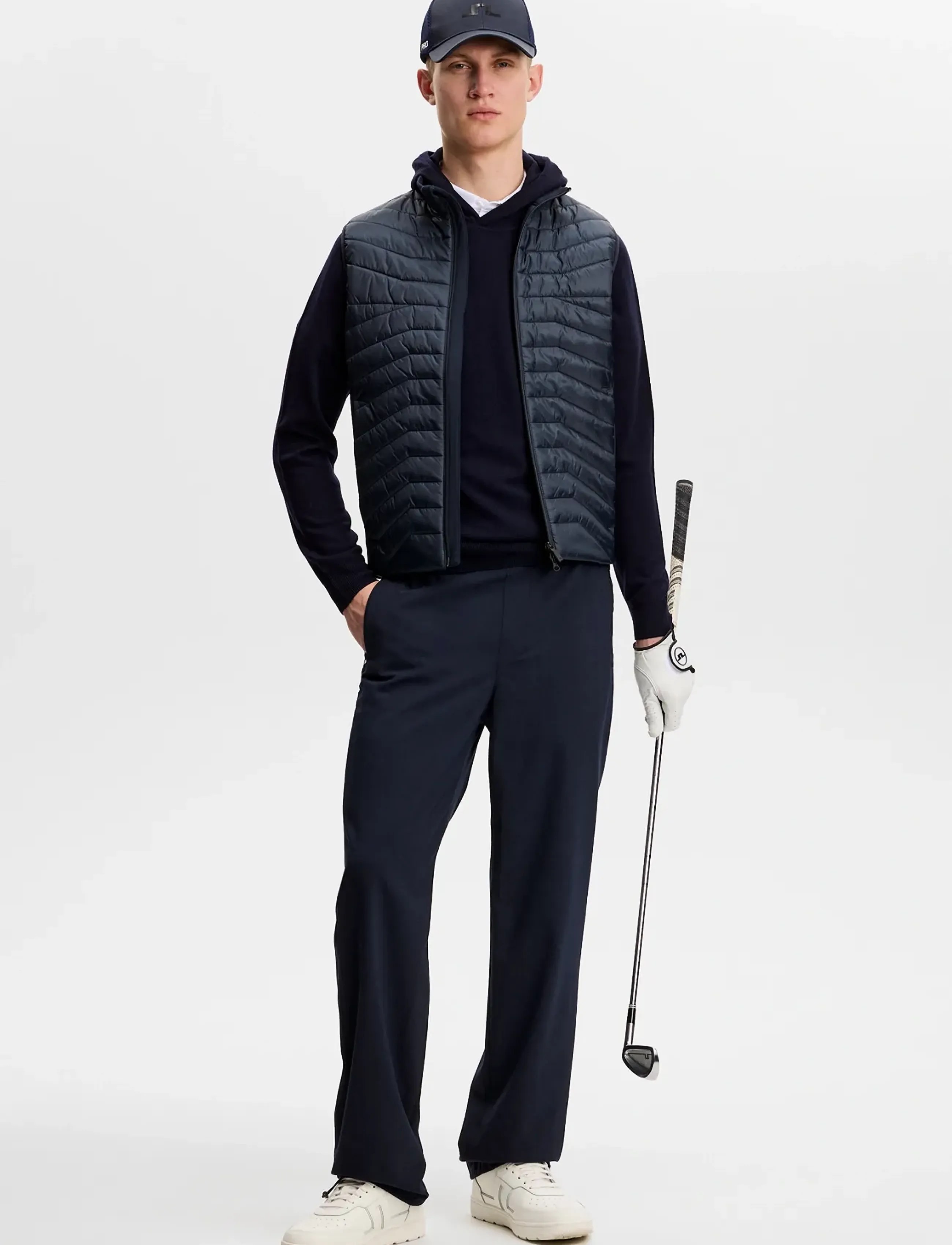 J. Lindeberg - Karl Merino Hoodie - hættetrøjer - jl navy - 4