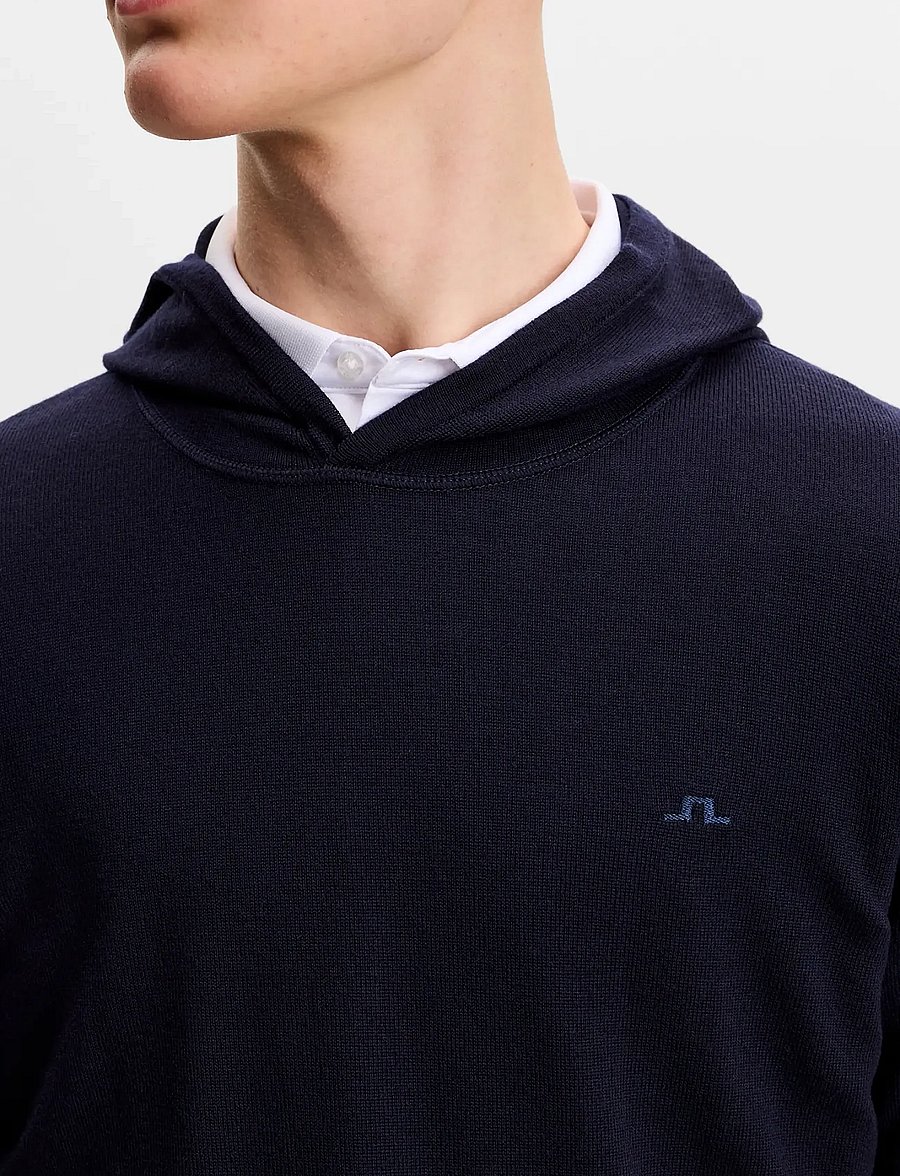 J. Lindeberg - Karl Merino Hoodie - hættetrøjer - jl navy - 5