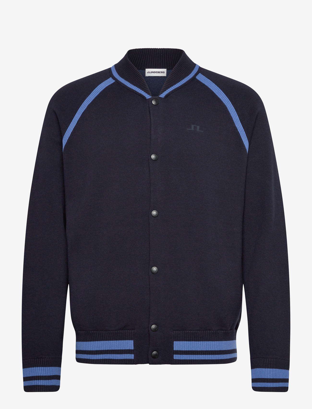 J. Lindeberg - Stanley Jacquard Knit Bomber - vårjackor - jl navy - 1