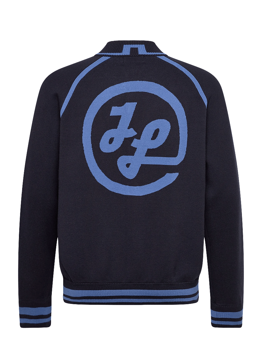 J. Lindeberg - Stanley Jacquard Knit Bomber - bomber jakke - jl navy - 2