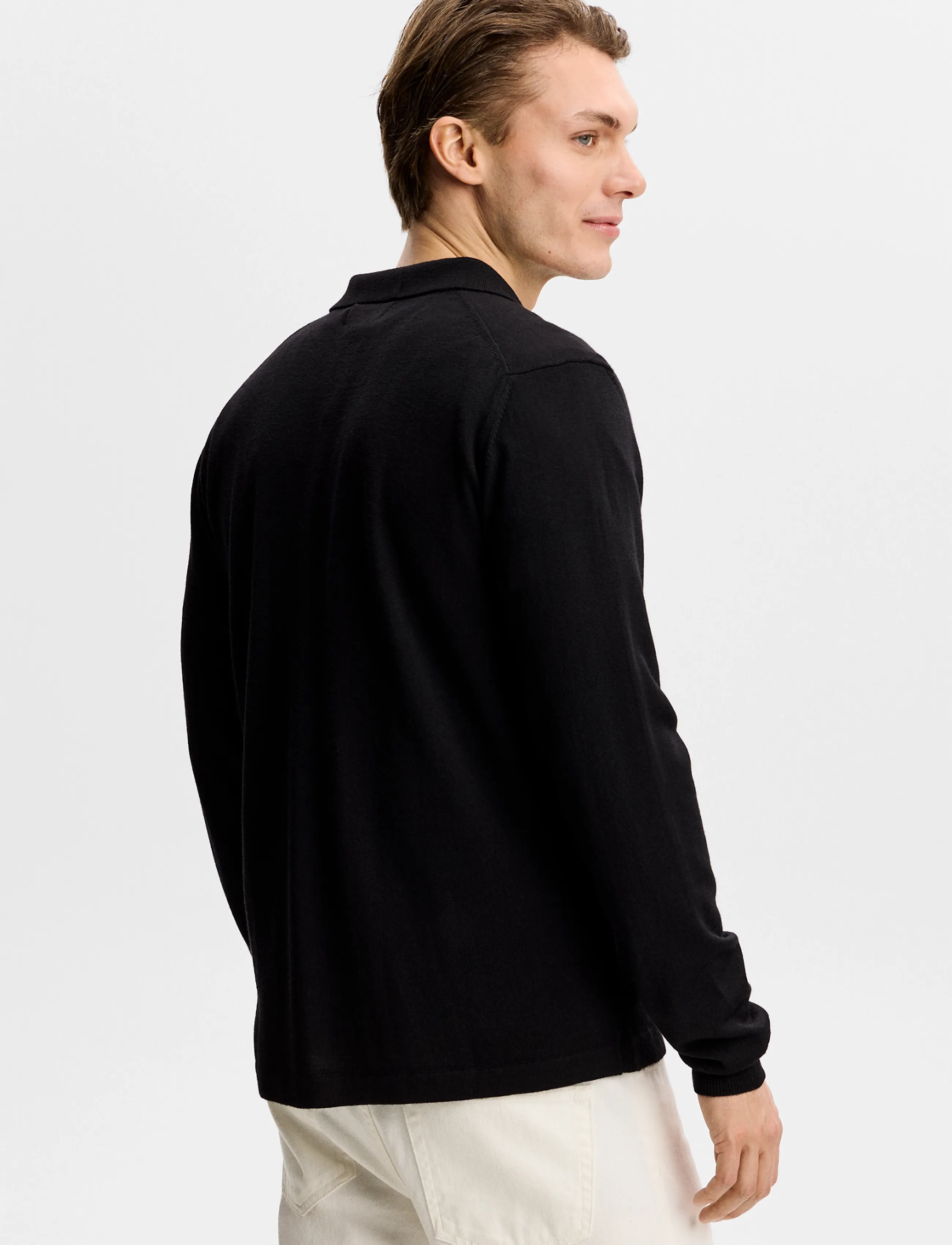 J. Lindeberg - Kaleb Merino Cardigan - cardigans - black - 2
