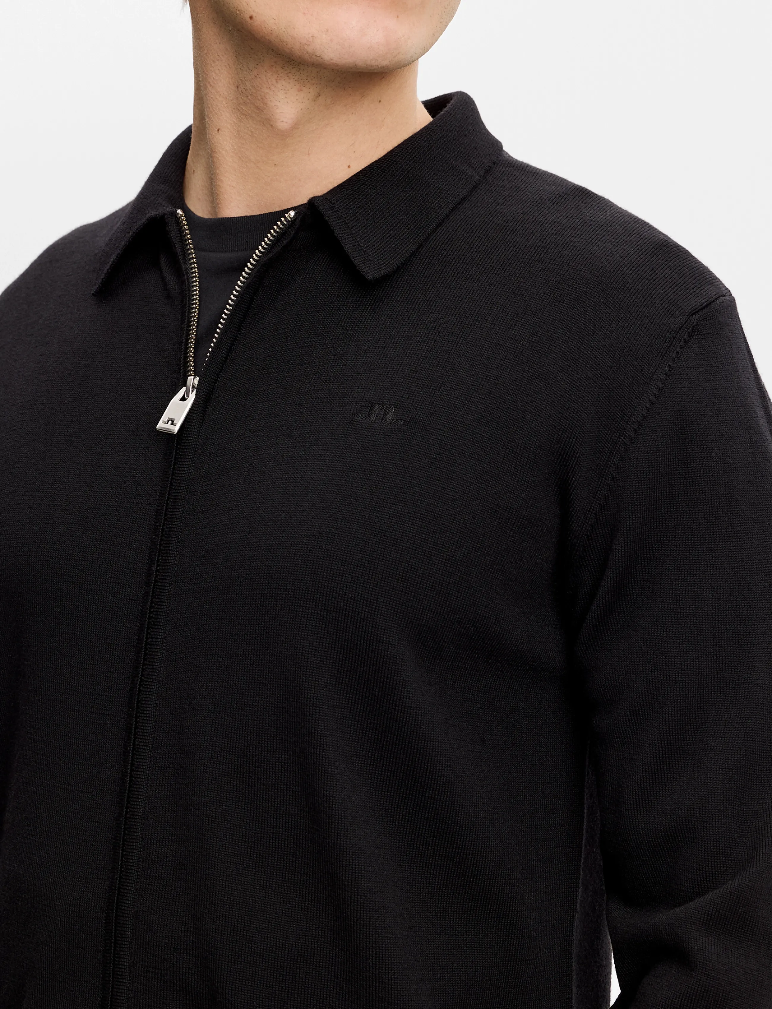 J. Lindeberg - Kaleb Merino Cardigan - cardigans - black - 4