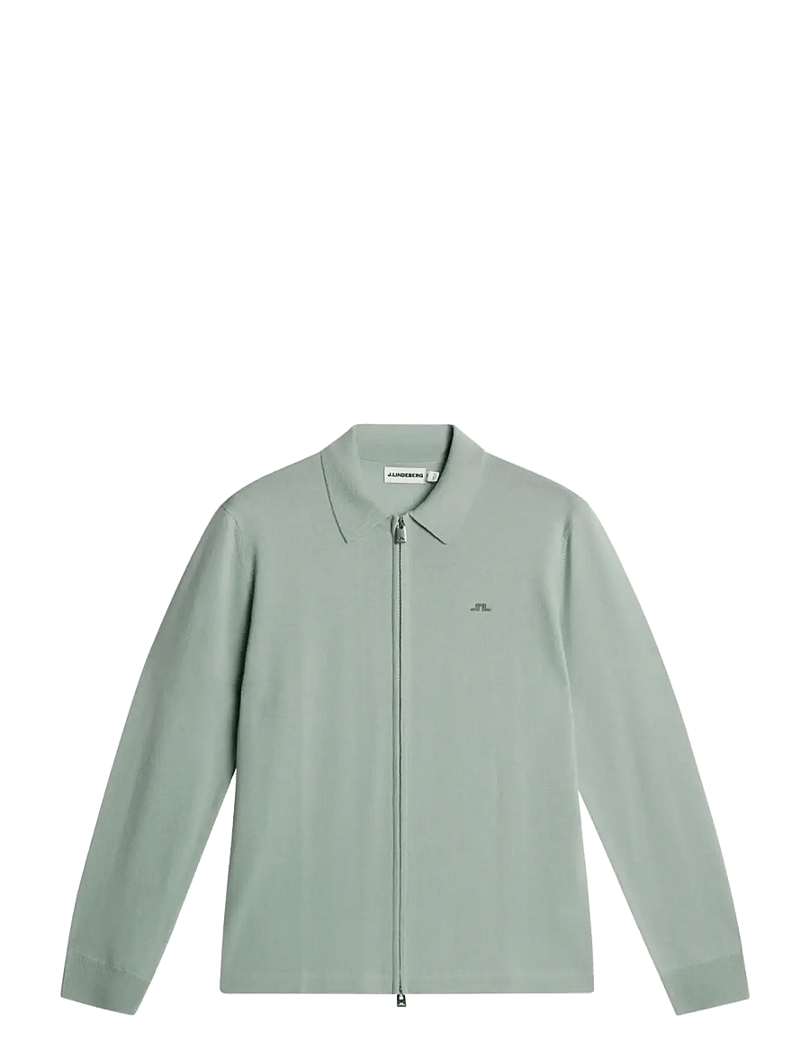 J. Lindeberg - Kaleb Merino Cardigan - cardigans - jadeite - 1