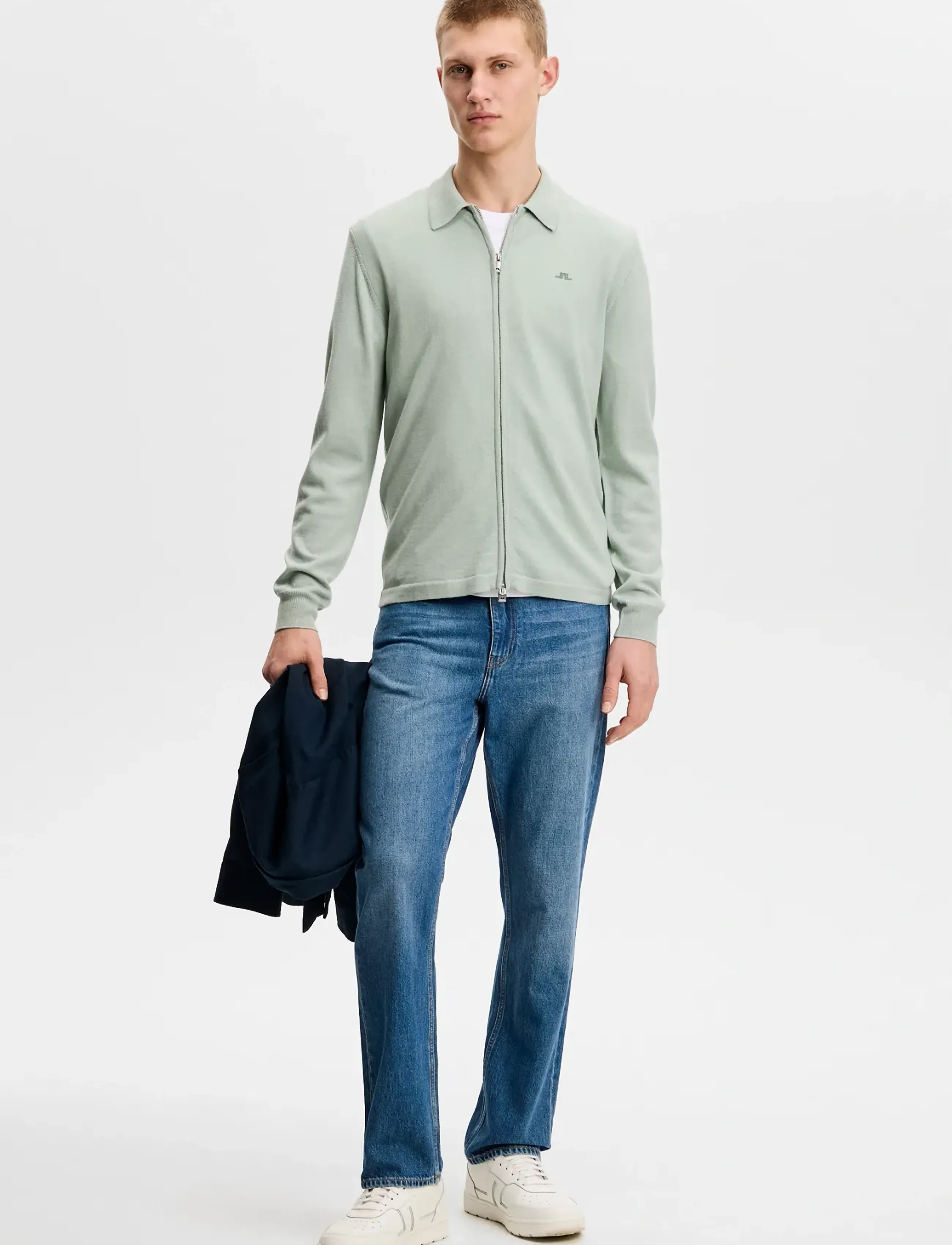 J. Lindeberg - Kaleb Merino Cardigan - cardigans - jadeite - 3