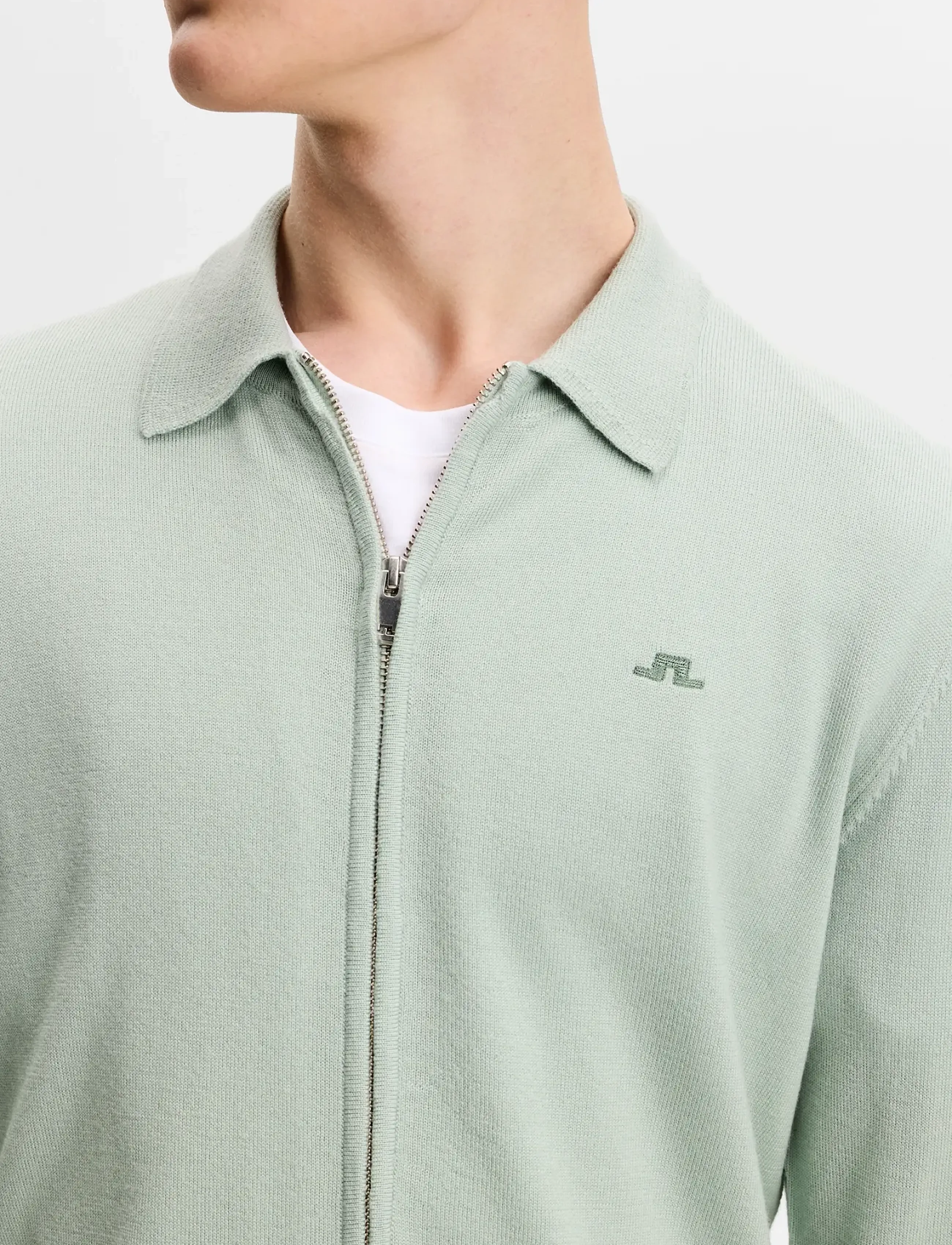 J. Lindeberg - Kaleb Merino Cardigan - cardigans - jadeite - 4