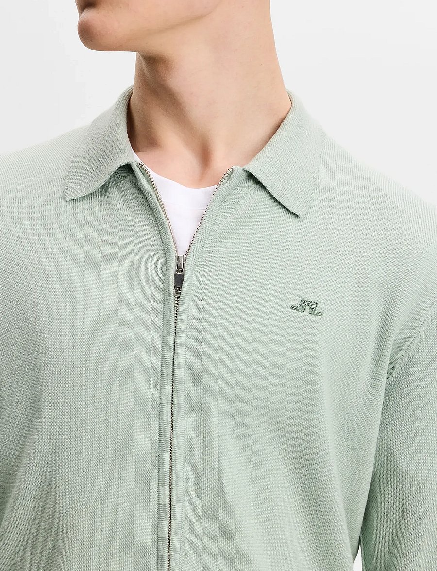 J. Lindeberg - Kaleb Merino Cardigan - cardigans - jadeite - 4