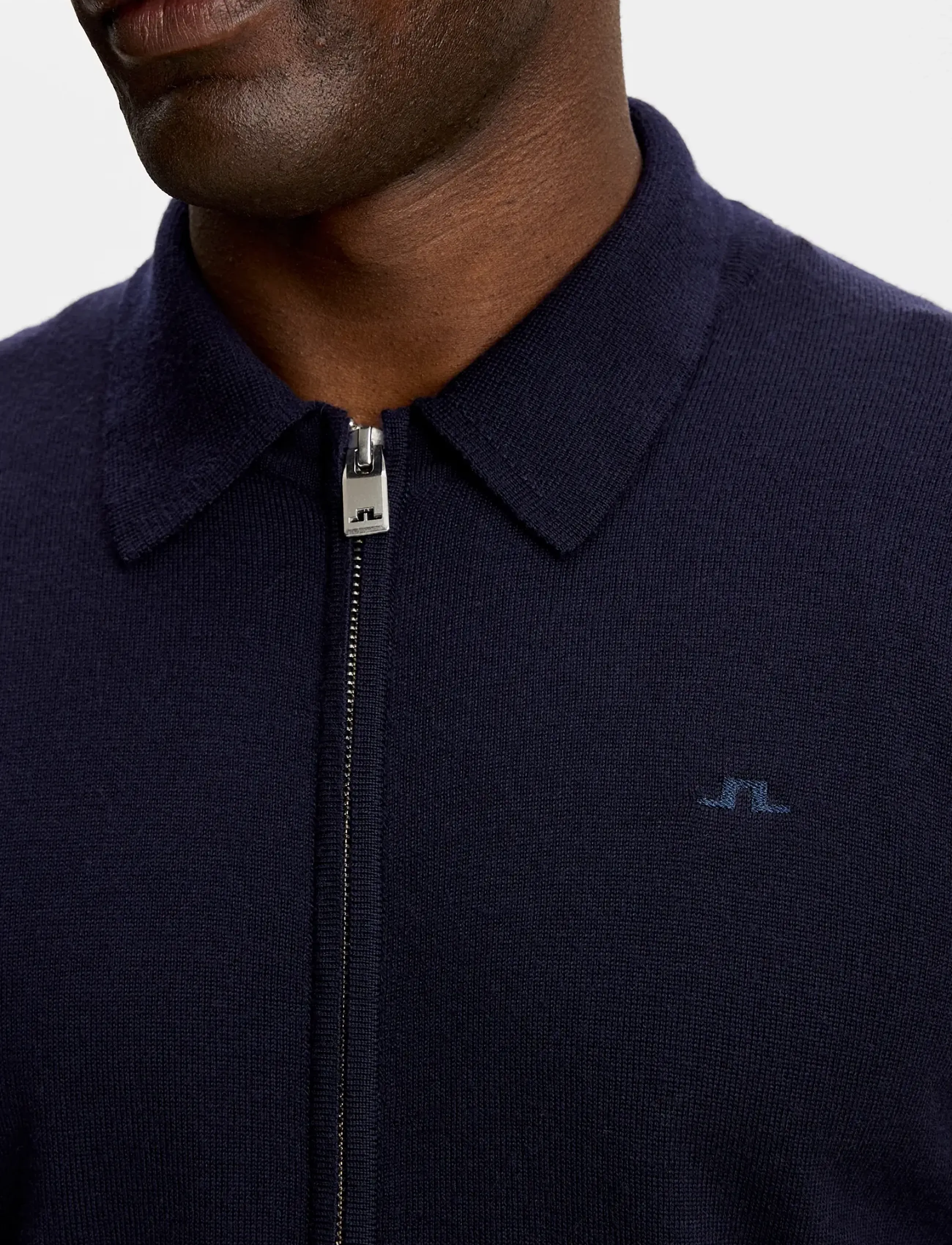 J. Lindeberg - Kaleb Merino Cardigan - koftor - jl navy - 3