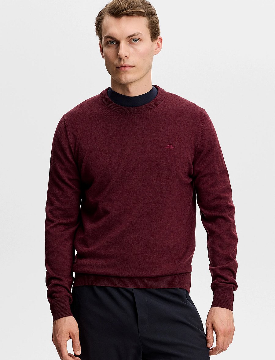J. Lindeberg - Keane Merino Crew Neck - round necks - winetasting - 0
